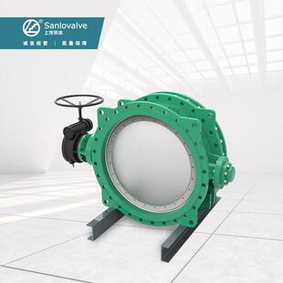 法兰式双偏心伸缩蝶阀 可调结构长度蝶阀 可配气动电动手动蝶阀