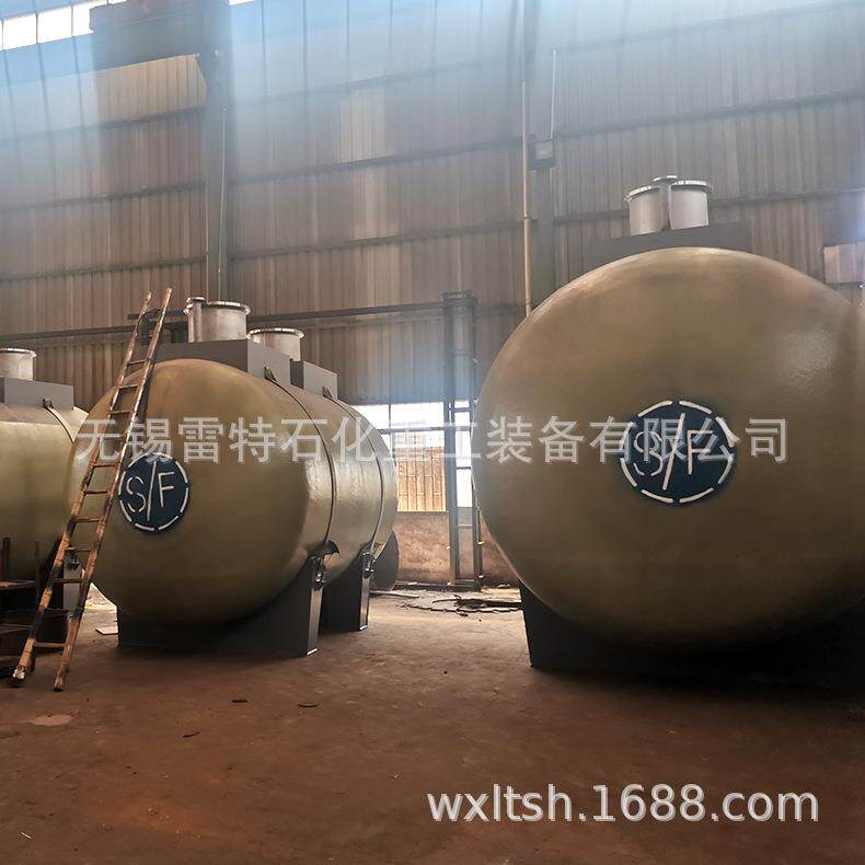 厂家生产卧式地埋罐sf双层油罐多规格多功能大型防渗漏玻璃钢储罐
