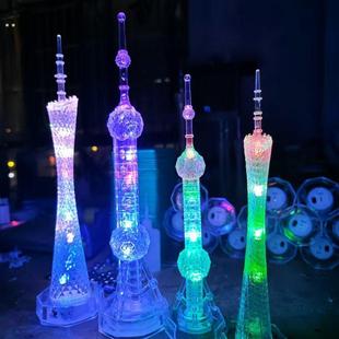 上海东方明珠模型东方明珠塔纪念品世界建筑模型摆件创意礼物亮灯