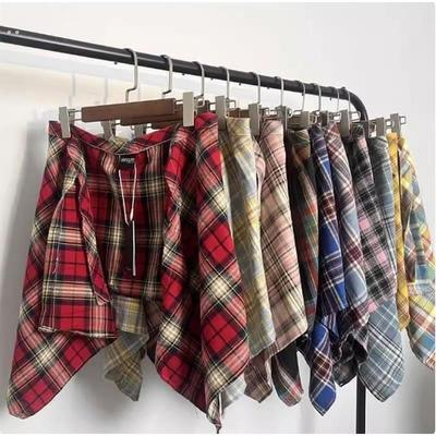 格子裙帘裙帘牛仔裤屁帘叠穿高级屁帘裤子秋冬搭配打底遮屁帘神器