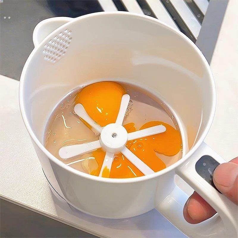 电动打蛋器家用小型多功能搅蛋杯全自动搅拌器浮沫过滤杯淘米神器