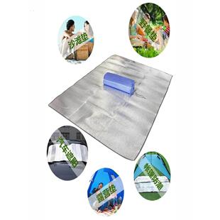 露营铝膜野餐垫防潮垫加厚户外便携防水睡垫布帐篷家用野炊地垫子