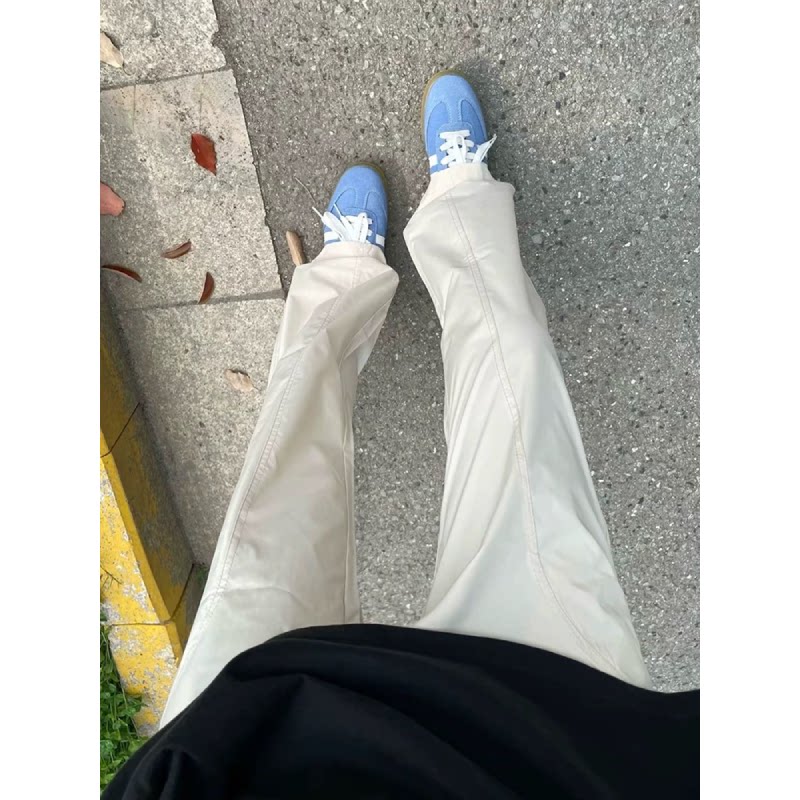 微喇裤子cleanfit美式斜切冲锋裤图片
