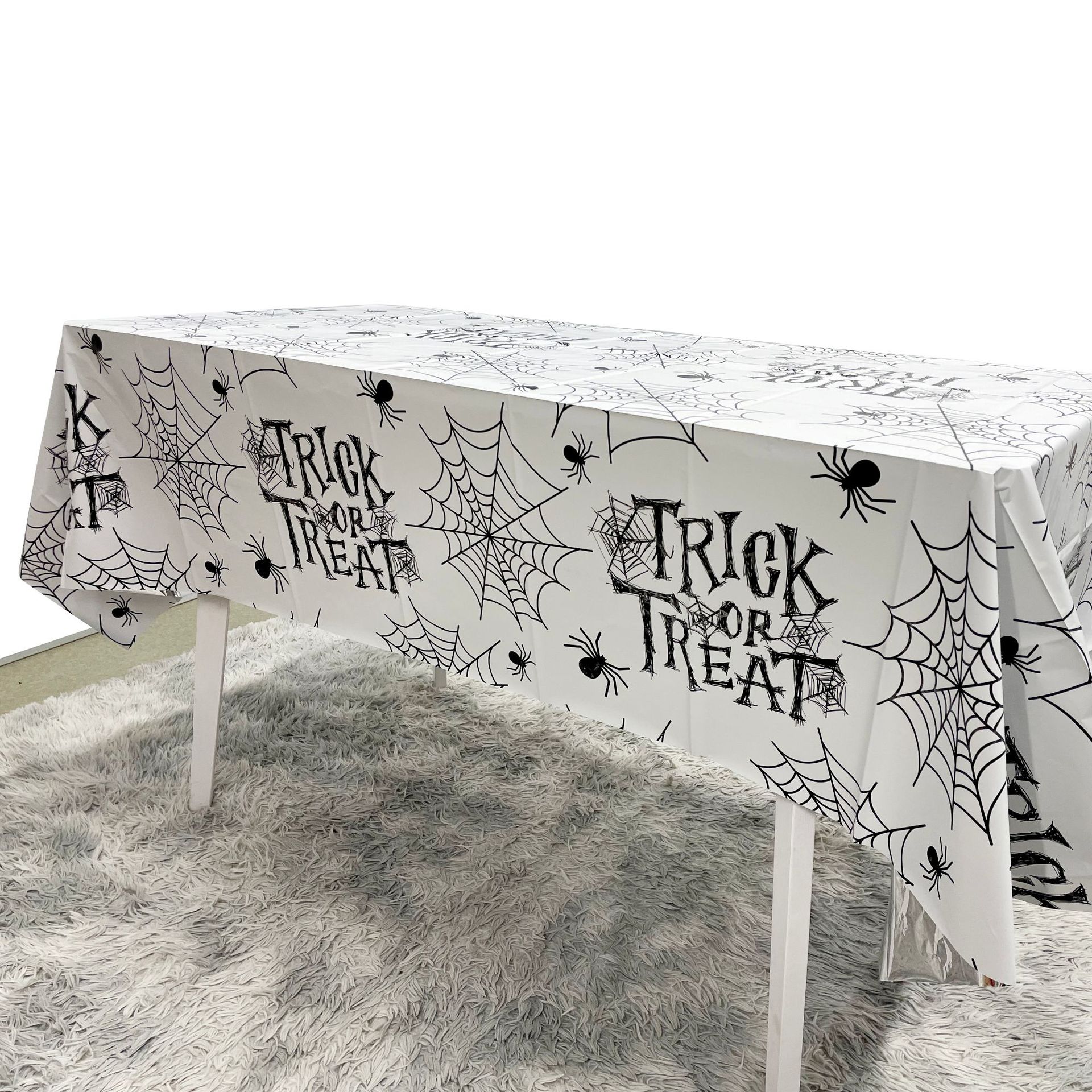 万圣节派对桌布 蜘蛛网桌布　鬼屋装饰用品Halloween主题桌布