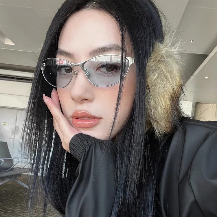 欧美时尚未来科技感y2k辣妹墨镜ins女感街拍百搭太阳镜