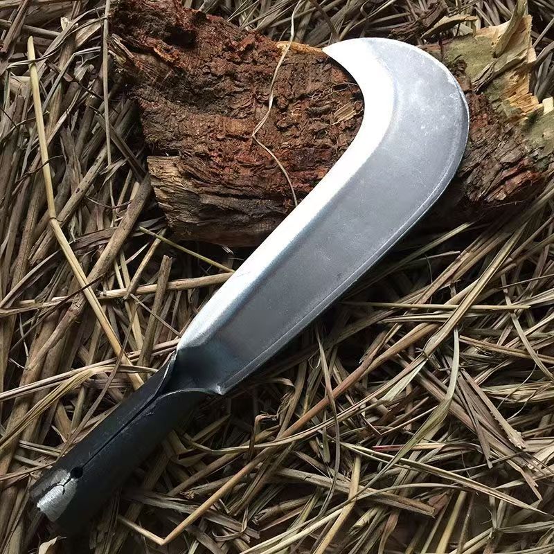 砍柴刀高锰钢镰刀锻打柴刀农用弯刀工具户外开路砍柴割草砍树劈柴