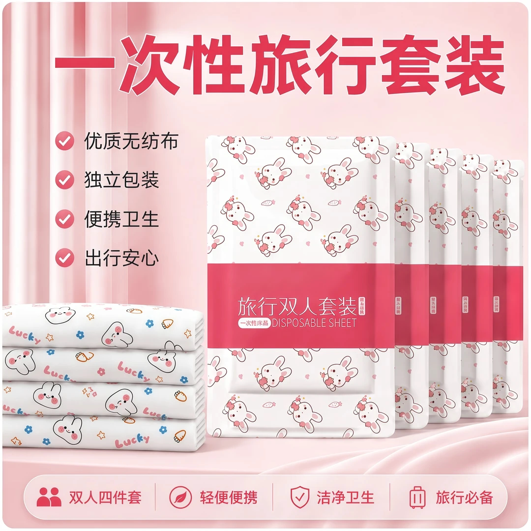 一次性床单被套四件套无菌旅游