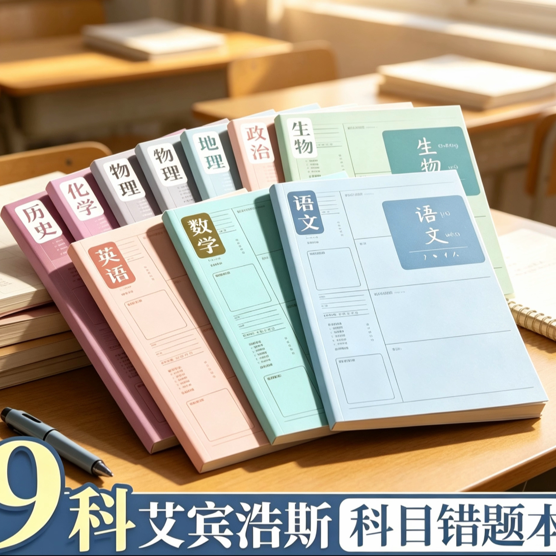学霸笔记错题本加厚语数英复盘