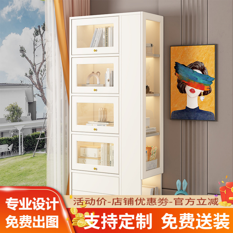 飘窗书柜拐角置物柜书架窗台转角柜子杂物柜O阳台收纳柜卧室储物