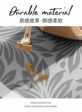 入户门地垫pvc可擦免洗进门门口玄关脚垫2024R新款可裁剪皮革地毯