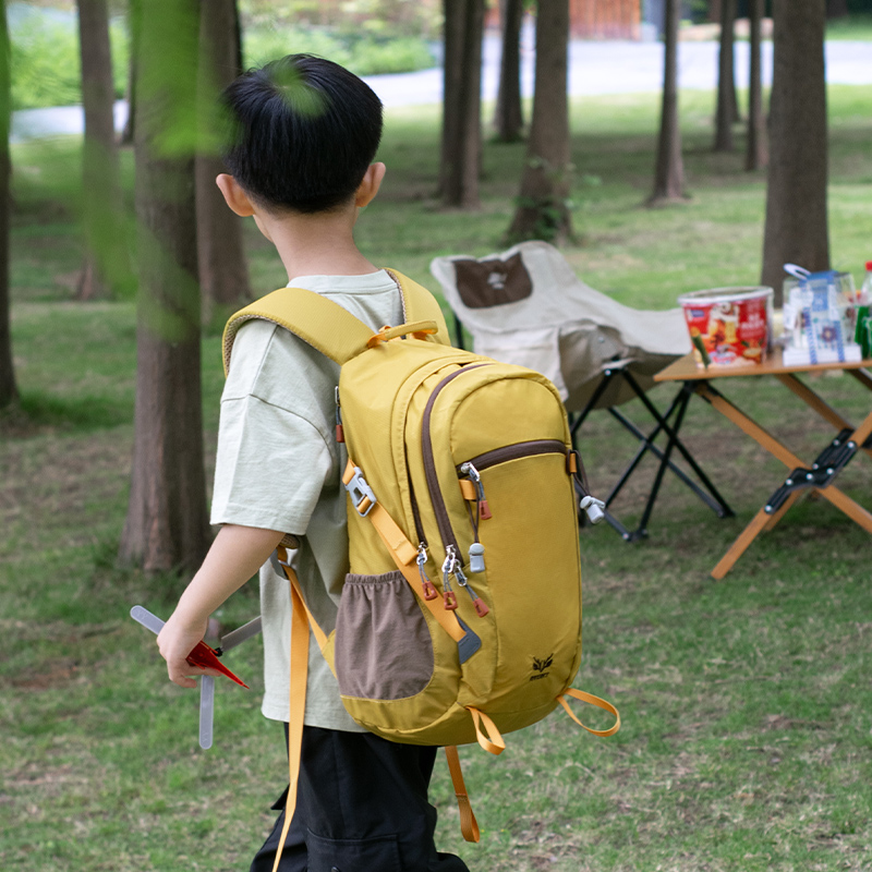 户外儿童徒步登山包男孩外出旅游背包轻便出游P中小学生研学双肩