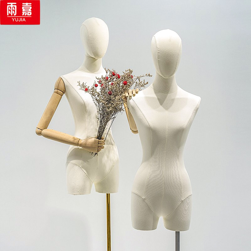 挂件手韩版小胸锁骨模特道具女半身服装店橱窗人体展X示架子加厚