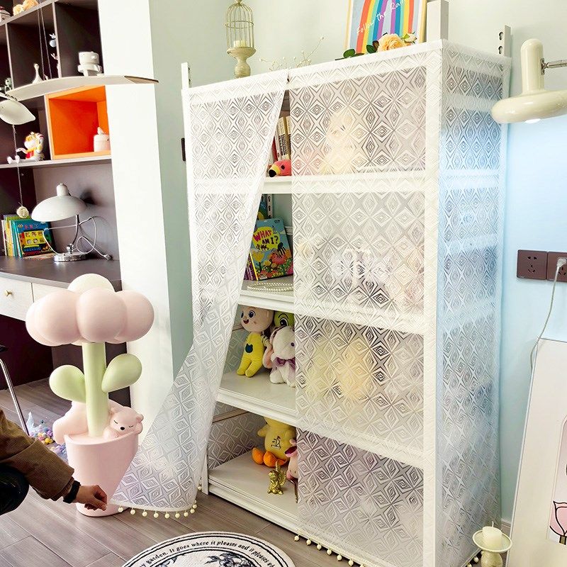 不锈钢货架书架挡板帘防水u帘高档防尘帘厨房柜帘子防油防潮防猫图片