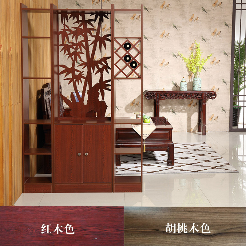 屏风隔断装饰柜简约现代门厅柜玄C关柜间厅柜酒柜隔断柜双面中式