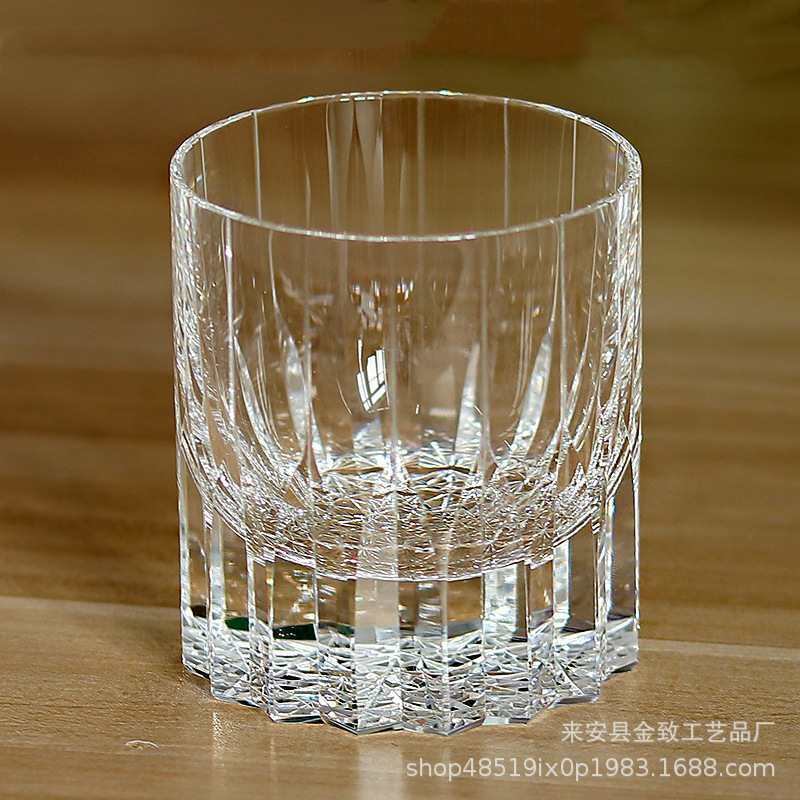 星芒江户切子水晶玻璃杯威士忌酒杯送礼收藏轻奢高级感洋酒杯礼盒