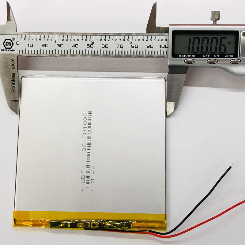 可充电3.7V聚合物锂电池30100100高容量平板电脑锂电池4000mAh