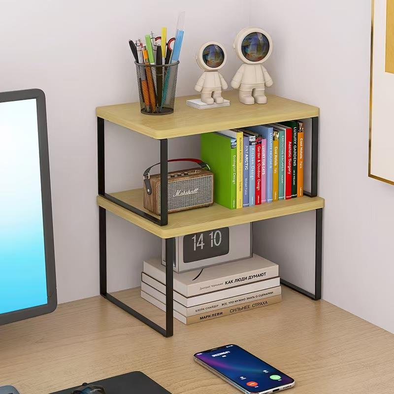 爆款家用木质客厅整理架厨房多用桌面收纳架橱柜竹制储物架置物架