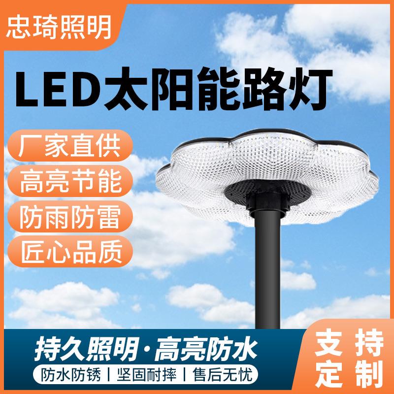 厂家定制太阳能路灯户外家用庭院花园别墅景观灯太阳能路灯