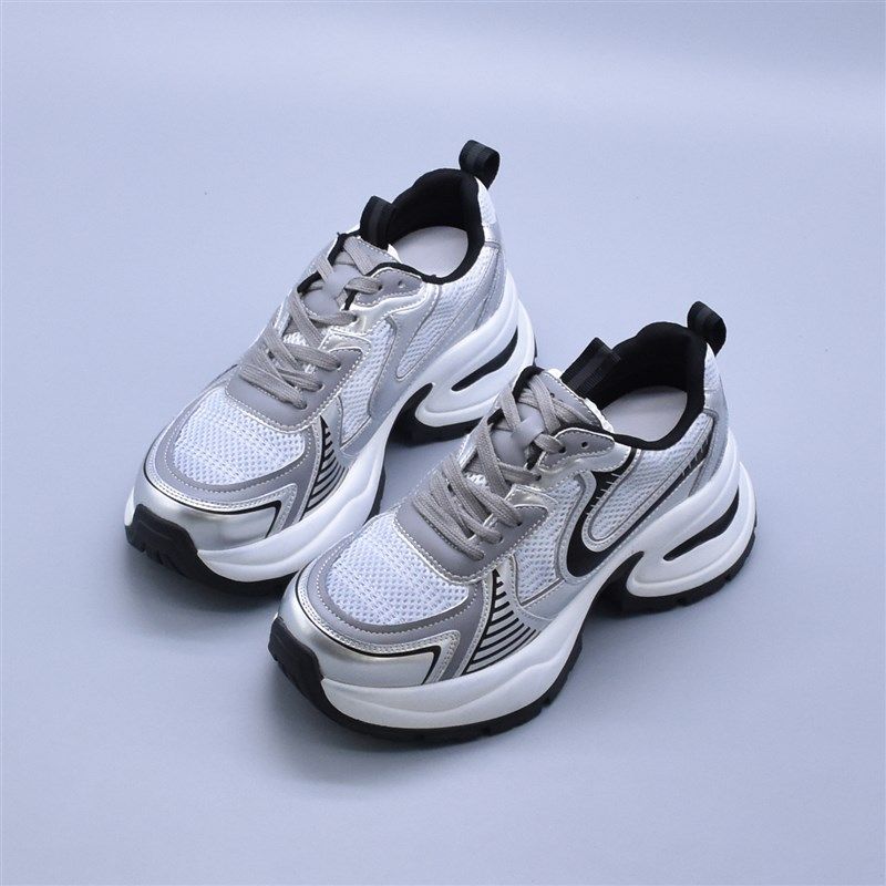 春季韩版百c搭新款厚底老爹鞋网面休闲运动鞋洋气增高软底女鞋,女鞋,老爹鞋,淘宝优惠券,粉丝福利购,淘宝优惠卷