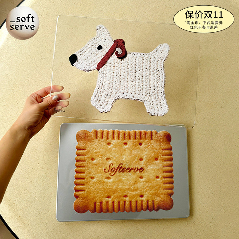 SoftServe柔软供应《小狗饼干》笔记本macbook电脑保护壳 Air/mini/Pro透明pc全包散热壳