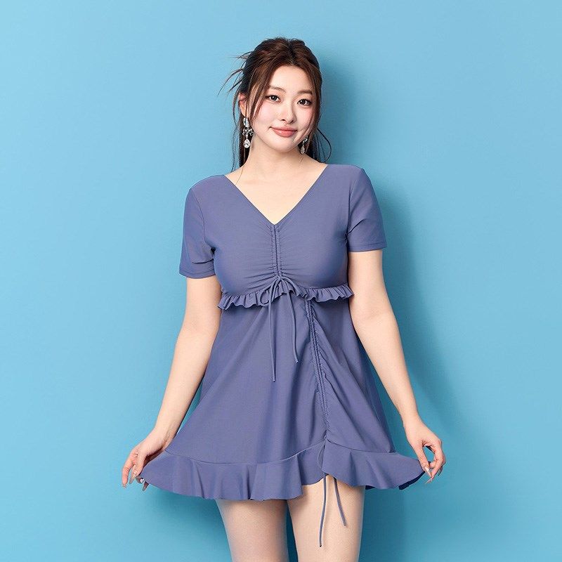 新款大码游泳衣女连体裙式保守显瘦遮肚胖妹妹妈S妈款加肥胖人泳,运动/瑜伽/健身/球迷用品,连体泳衣,淘宝优惠券,粉丝福利购,淘宝优惠卷