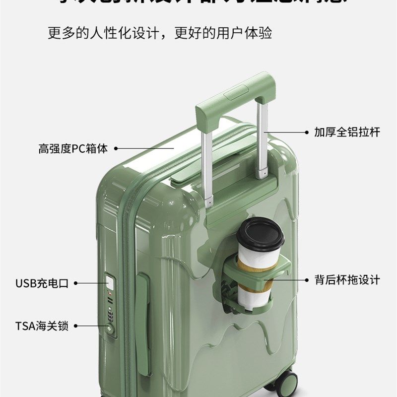 多功能雪糕行李箱拉链款拉杆箱轻便登机静音皮箱旅T行箱子20寸男,箱包皮具/热销女包/男包,旅行箱,淘宝优惠券,粉丝福利购,淘宝优惠卷