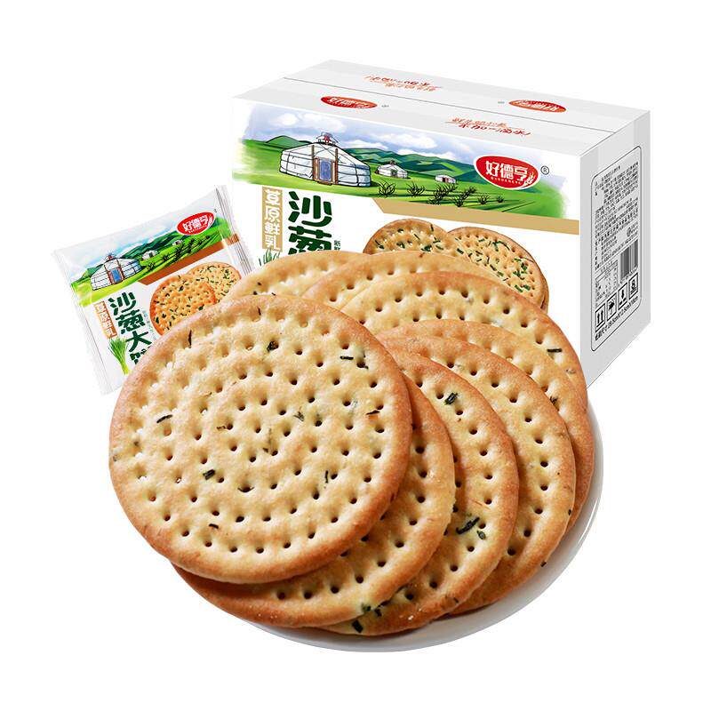 好德亨鲜乳饼干沙葱饼2kg