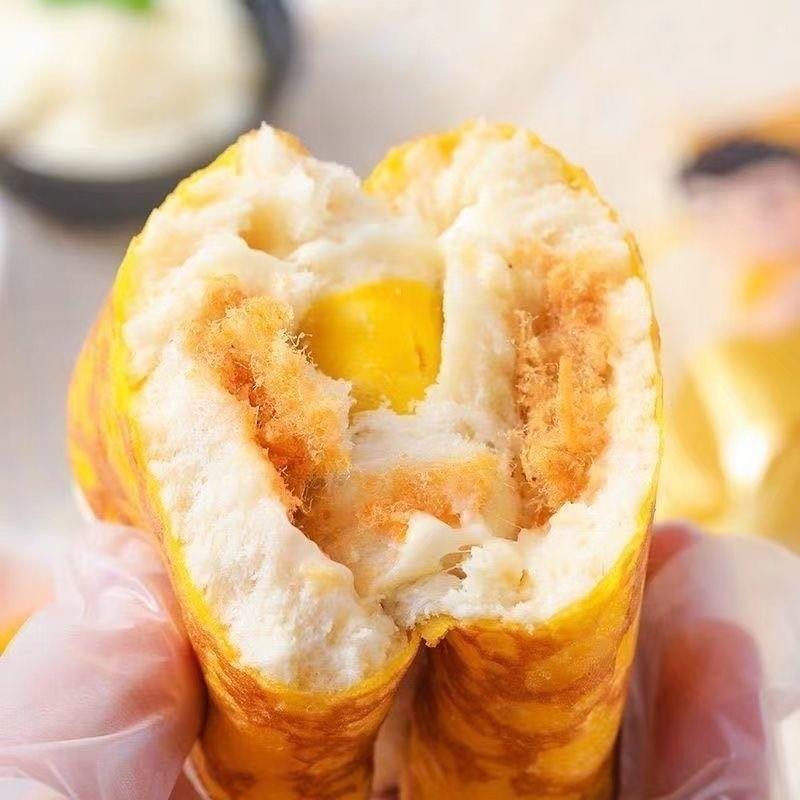 极速金黄蛋皮吐司沙拉肉松
