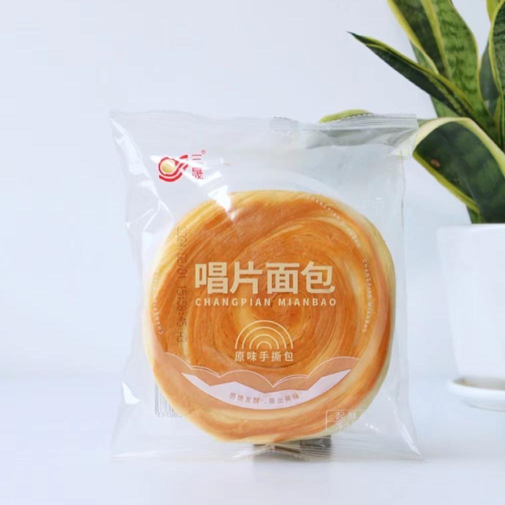 三晟唱片面包100g营养早餐代餐饱腹手撕原味红豆味面包工厂