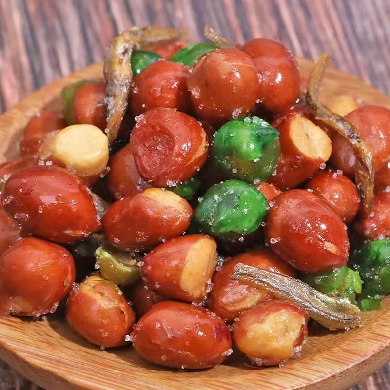 朱福记小鱼花生下酒菜油炸麻辣香酥小鱼干朱氏小鱼花生米零食同款