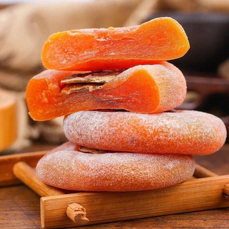 圆柿饼一箱5斤农家自制柿子饼糖霜降柿饼广西桂林流心圆柿饼5斤