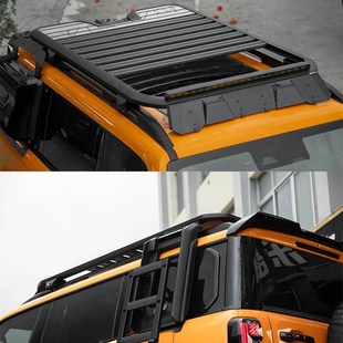 车顶平台侧爬梯小书包原厂行李架框改装 适用于新款 BJ40专用巴哈款