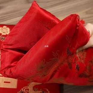 结婚跪垫敬茶新娘改口坐福垫敬酒磕头红色喜垫一对婚庆用品大全zb