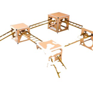 幼儿园户外安吉攀登架攀爬架九宫格螺母积木玩沙水玩玩体能训练玩