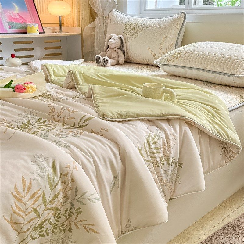 夏季凉感被芯冰丝夏凉被空调被单双人被子学生宿舍夏被可机洗水洗,床上用品,化纤被,淘宝优惠券,粉丝福利购,淘宝优惠卷