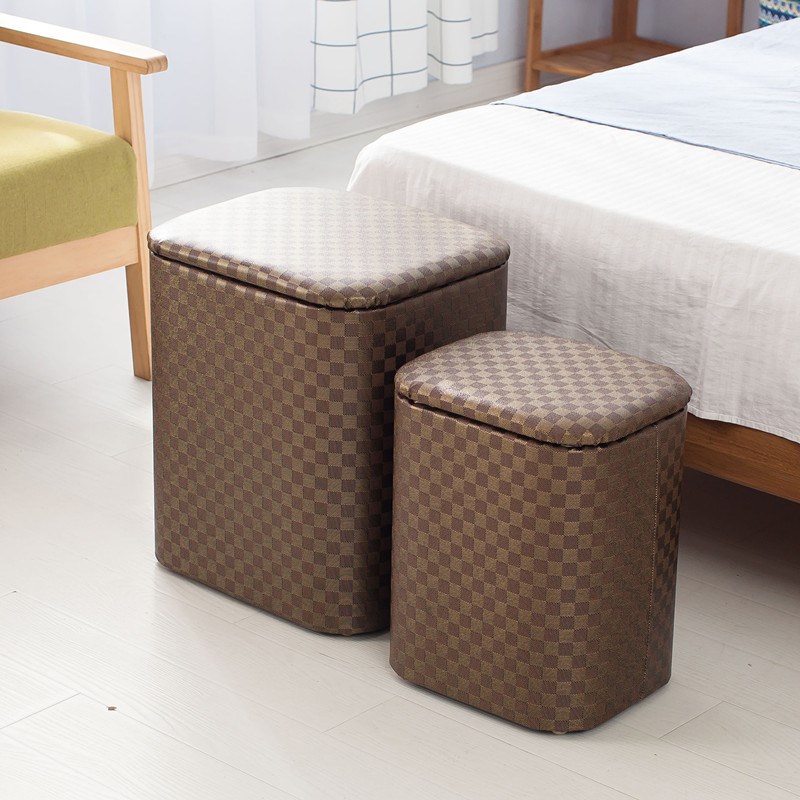 多功能收纳凳实木沙发人可坐储物凳子家用柜门口小椅子箱穿换申恒