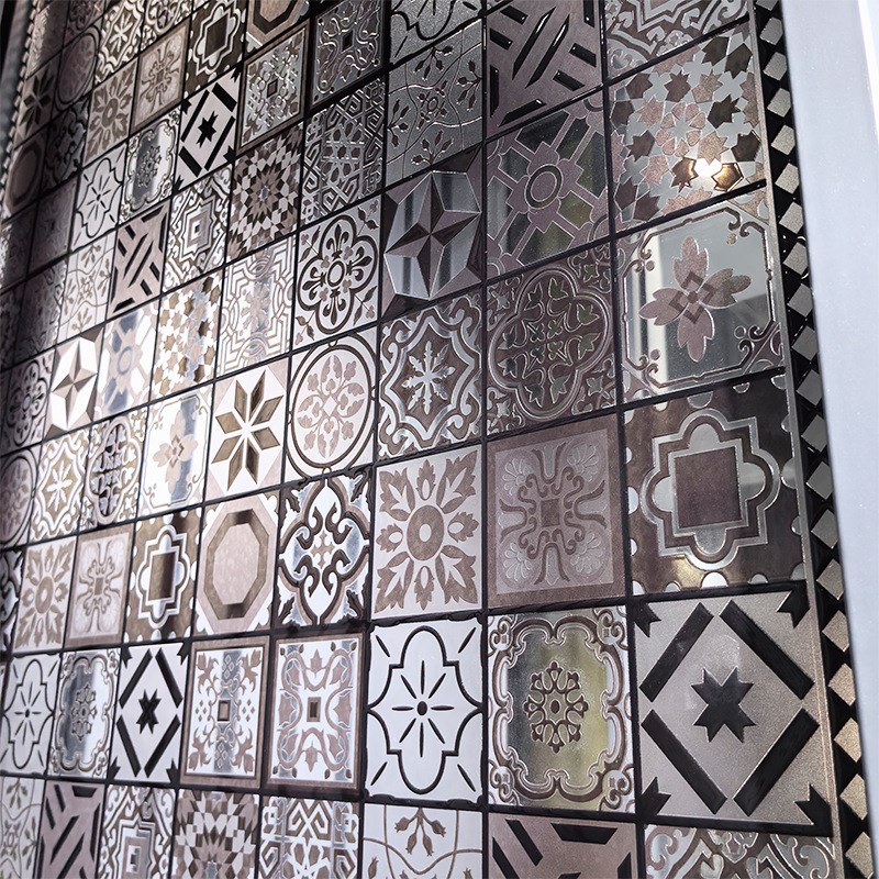 低温数码打印钢化玻璃镜子装饰屏风背景墙数码喷绘UV打印玻璃