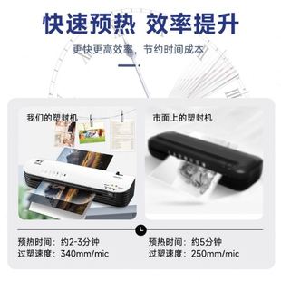 SL299A4公家用塑封机小型压膜机带裁纸圆角相片照片过塑机