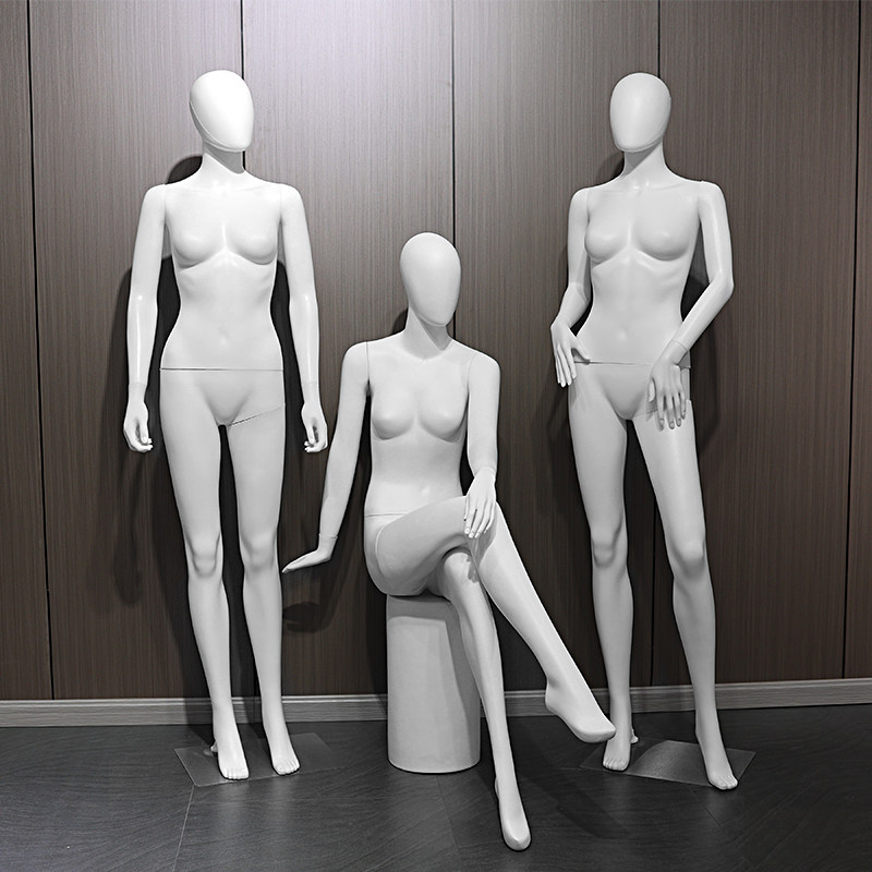 全身模特道具女服装店坐模人台橱窗半身高档假人T偶模特架子展示
