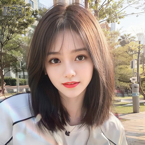 假发女长发自然全l头套式仿真发全真人发假发片女锁骨发短发假发