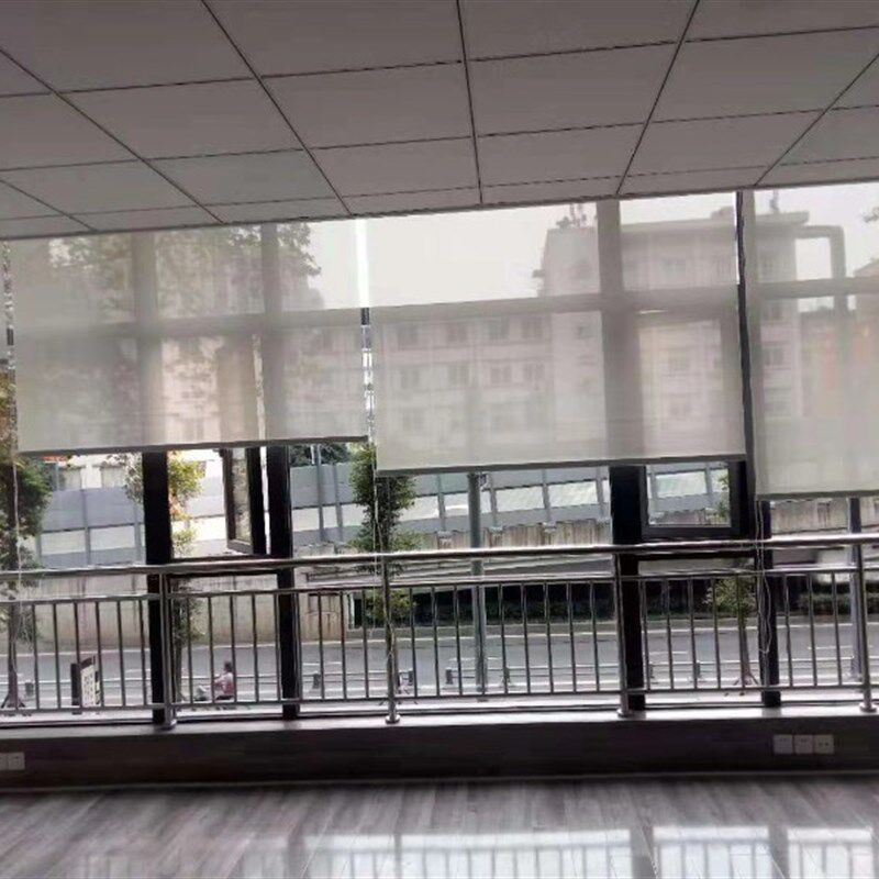 成都办公室窗帘定制logo阳光面料卷帘防火阻燃加厚遮X光窗帘布成