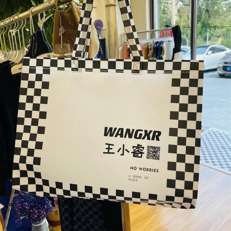 无纺布手提袋定制服装店袋子好看鞋店G礼物包装购物袋印刷logo
