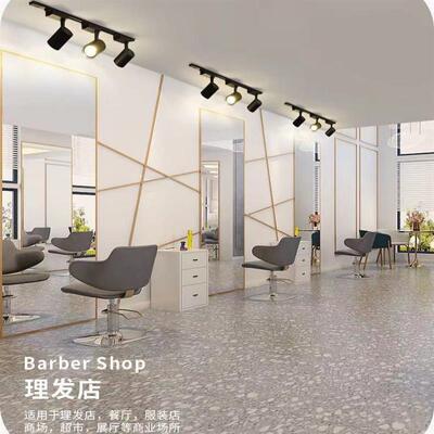 明装轨道灯led射灯路轨灯l理发店餐厅导轨灯路轨灯