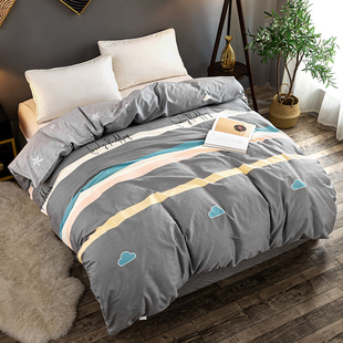 纯棉被套学生儿童卡通135x200w/150*215/160x200全棉双人被罩定做