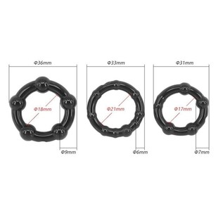 Rings Ring Silicone Penis 3pcs Soft Delay Cock EDjaculation