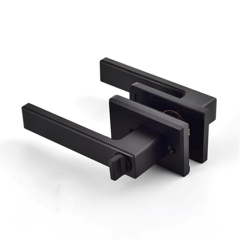 1618极窄平开门锁浴室卫生间极简玻璃铝合金窄边门锁通用型门把手