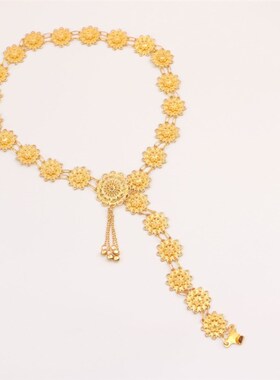 民族风腰带项链泰国装饰品傣族服装两件套腰链肚皮舞台照相馆饰品