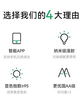 VFZ红色护眼台灯床头灯国AA级阅读灯学生学习专用无蓝光智能控制