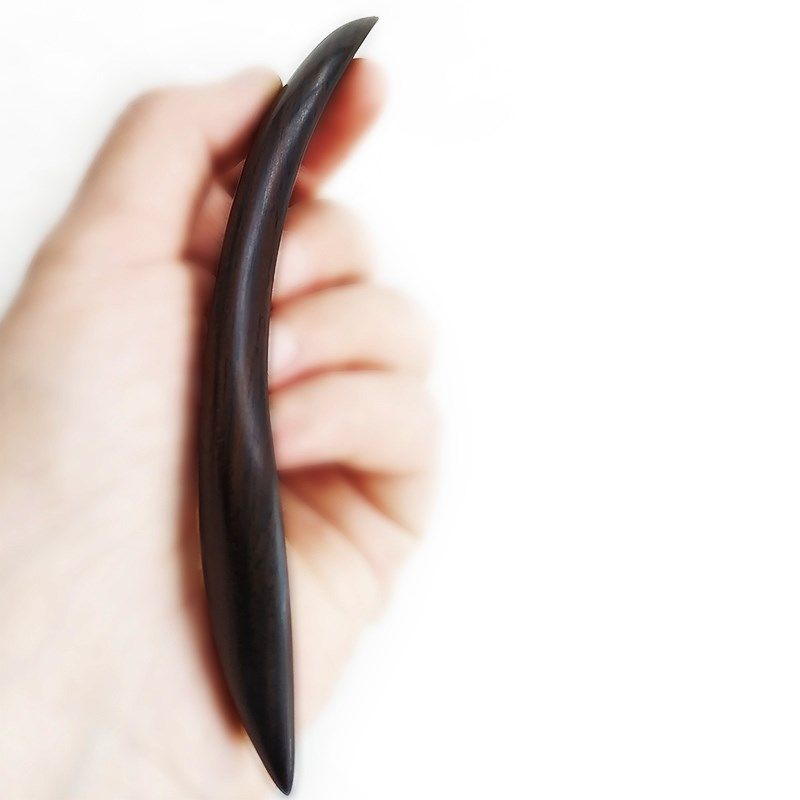 竹影13厘米古典翘双尖押黑檀木簪子新中式国风反扣式盘发短发簪钗,饰品/流行首饰/时尚饰品新,发饰,淘宝优惠券,粉丝福利购,淘宝优惠卷