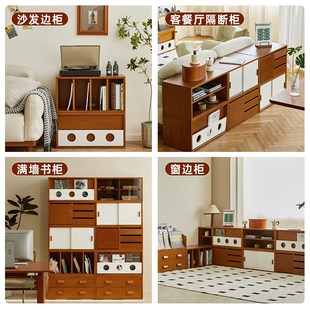 邮差来敲门/栗子组合柜模块电视柜书柜矮柜中古边柜餐边柜飘窗柜